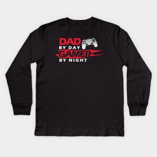 Dad Gamer Kids Long Sleeve T-Shirt